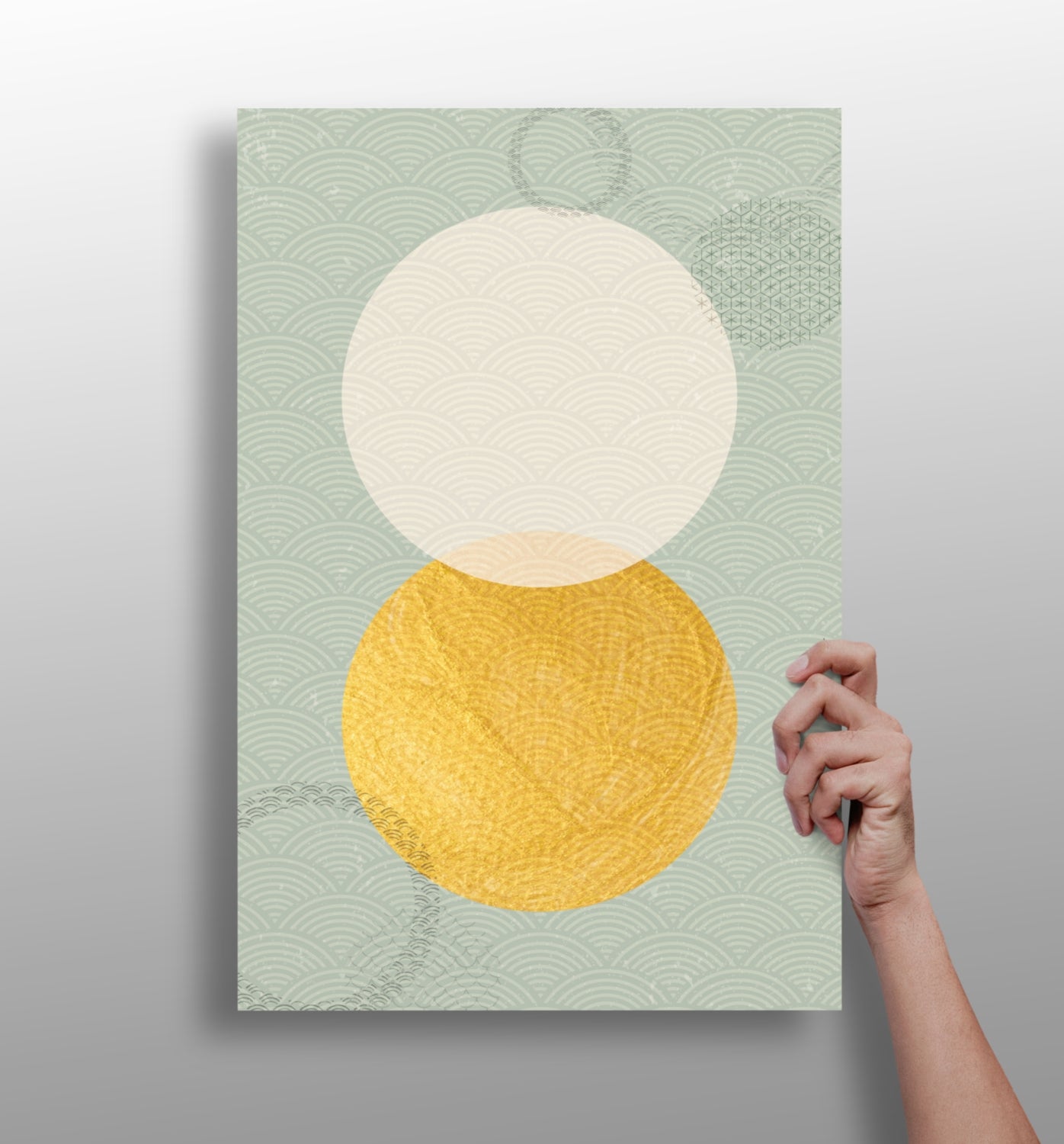 Abstract Art Dots V1 Aluminum Print.