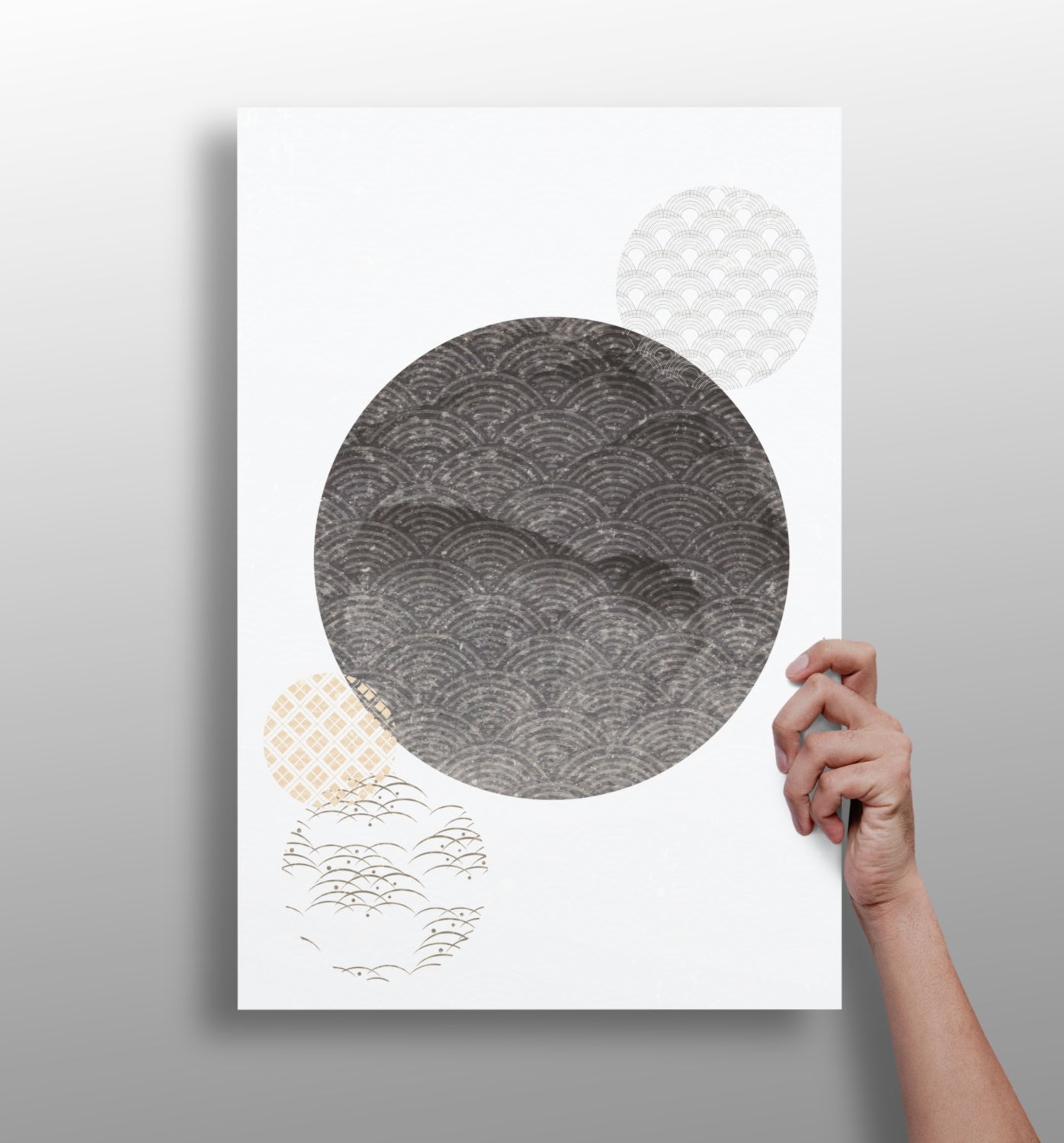 Abstract Art Dots V2 Aluminum Print.