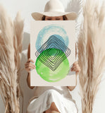 Abstract Gravity V1 Aluminum Print.