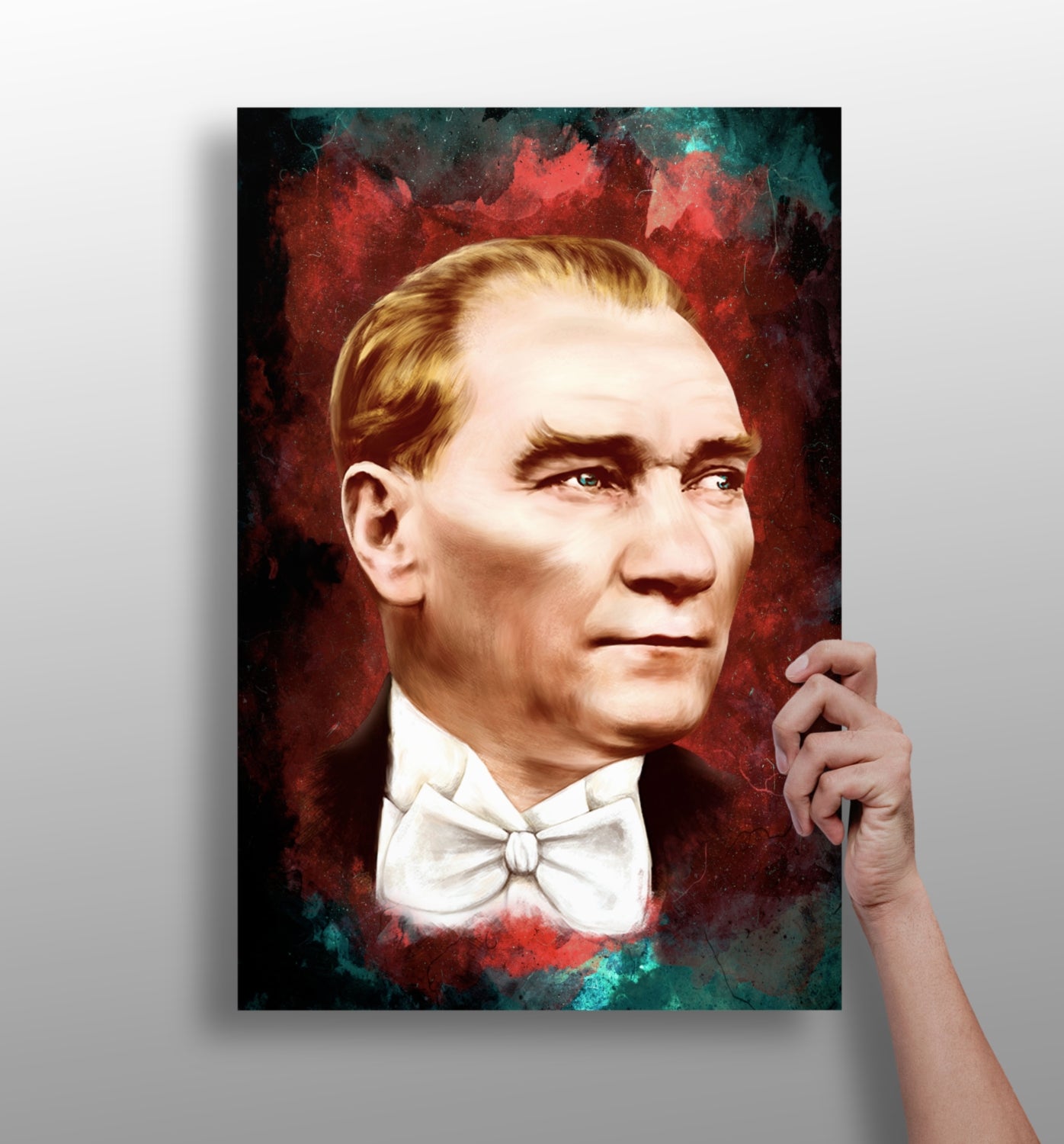 Ataturk Aluminum Print.