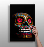 Sugar Skull Aluminum Print.