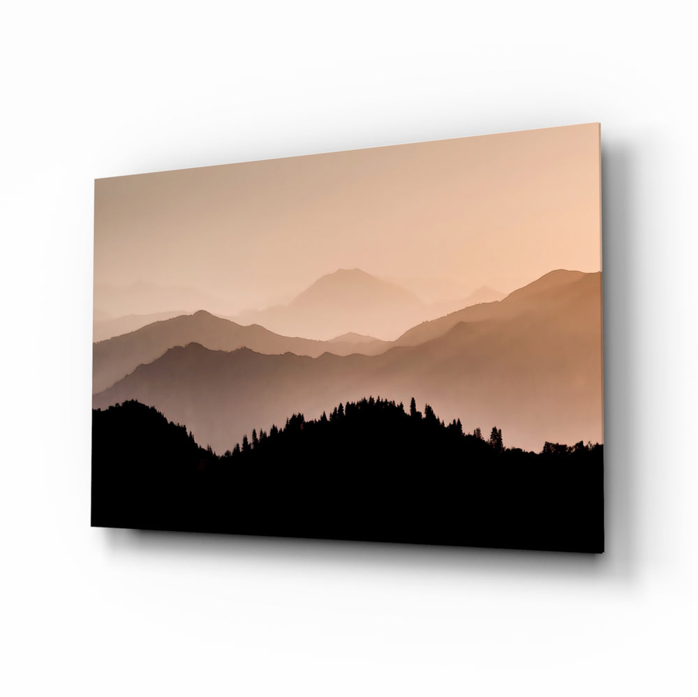 Dusk-mist panel bringing serene drama to a beige interior