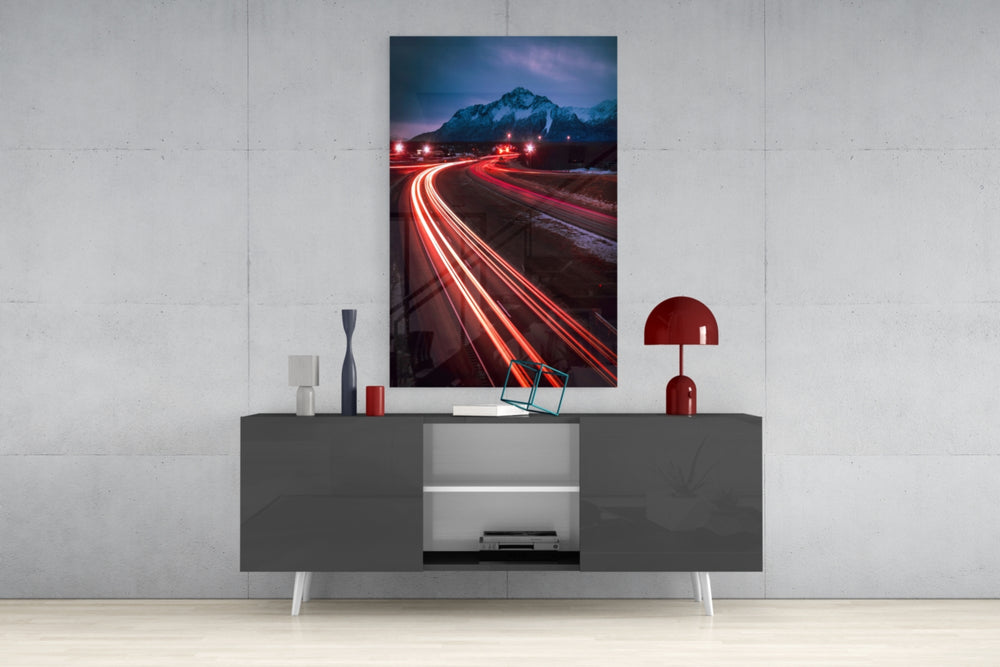 Road Glass Wall Art.