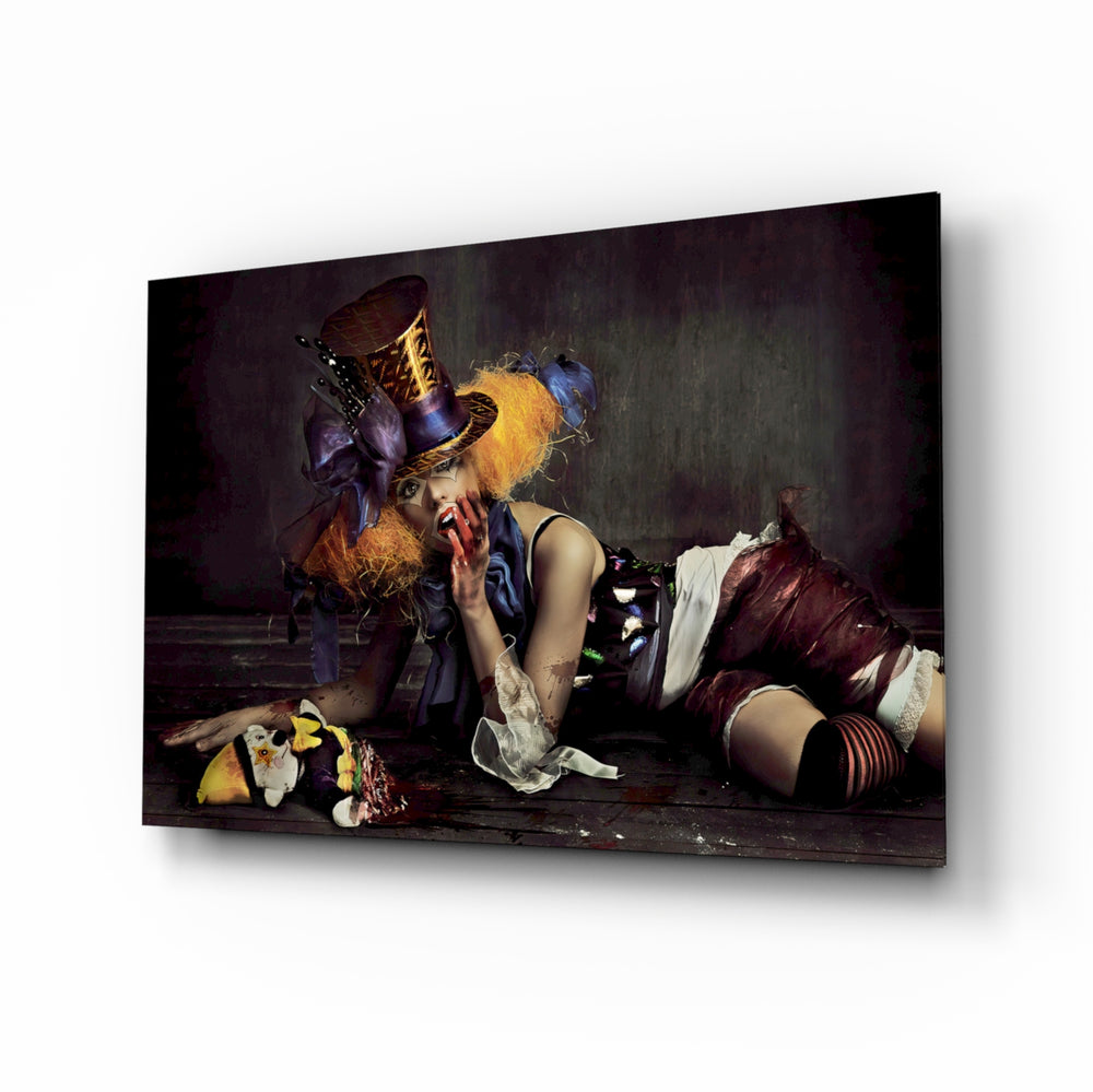 Editorial-fantasy panel bringing theatrical drama to a contemporary living space