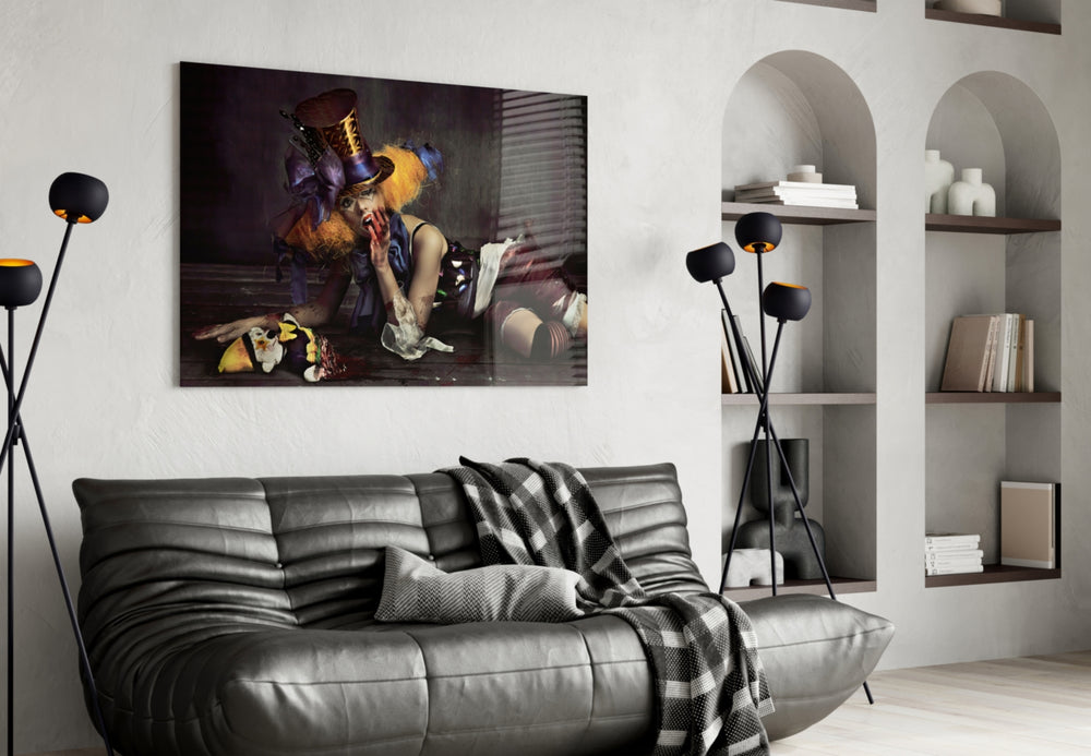 Hatter panel adding editorial mood to a games room