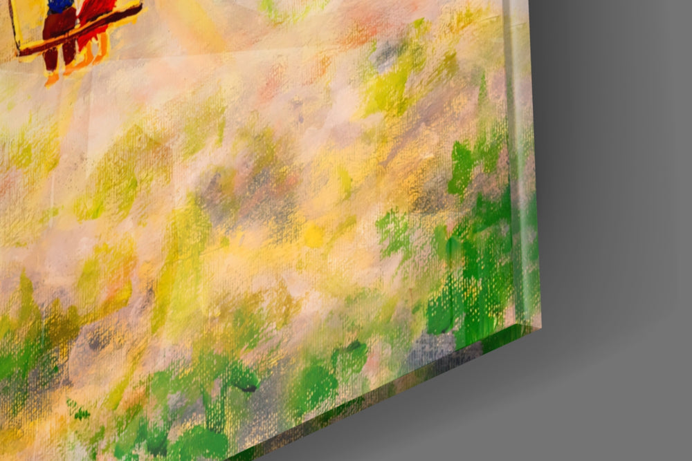 Balloons panel catching gallery light to reveal its tactile ridge