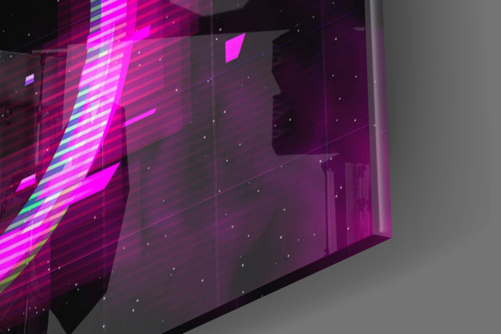 Neon Ring panel catching low light to reveal its tactile glow