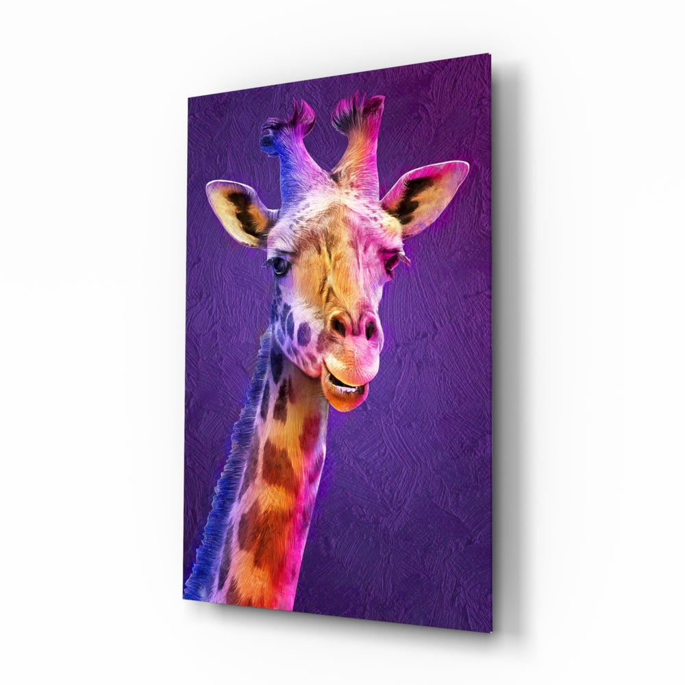 Pop-painting panel bringing joyful drama to a contemporary living space