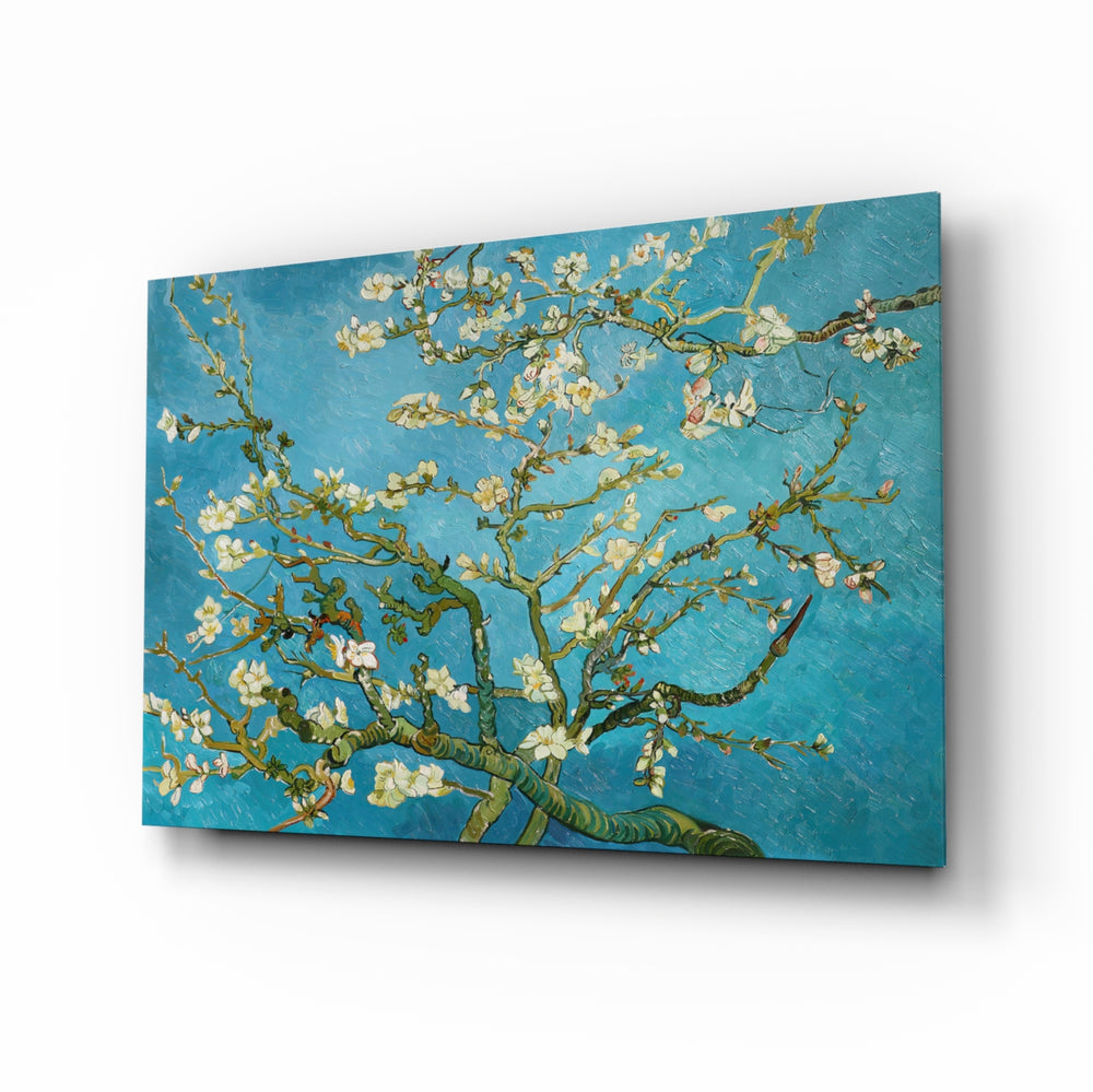 Post-impressionist panel bringing serene drama to a contemporary bedroom