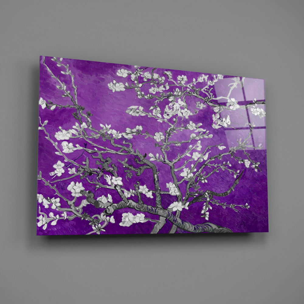 Close-up detail of ivory petals against violet sky