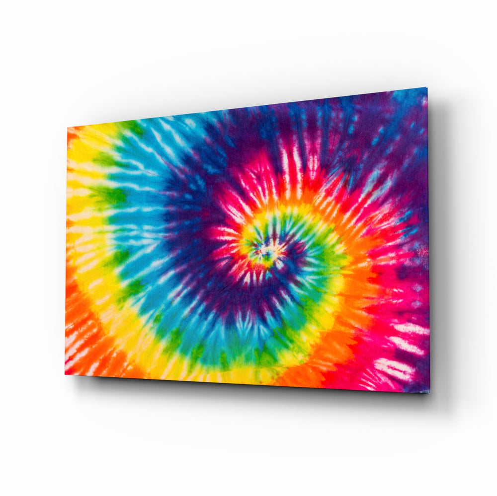 Psychedelic panel bringing joyful drama to a contemporary living space