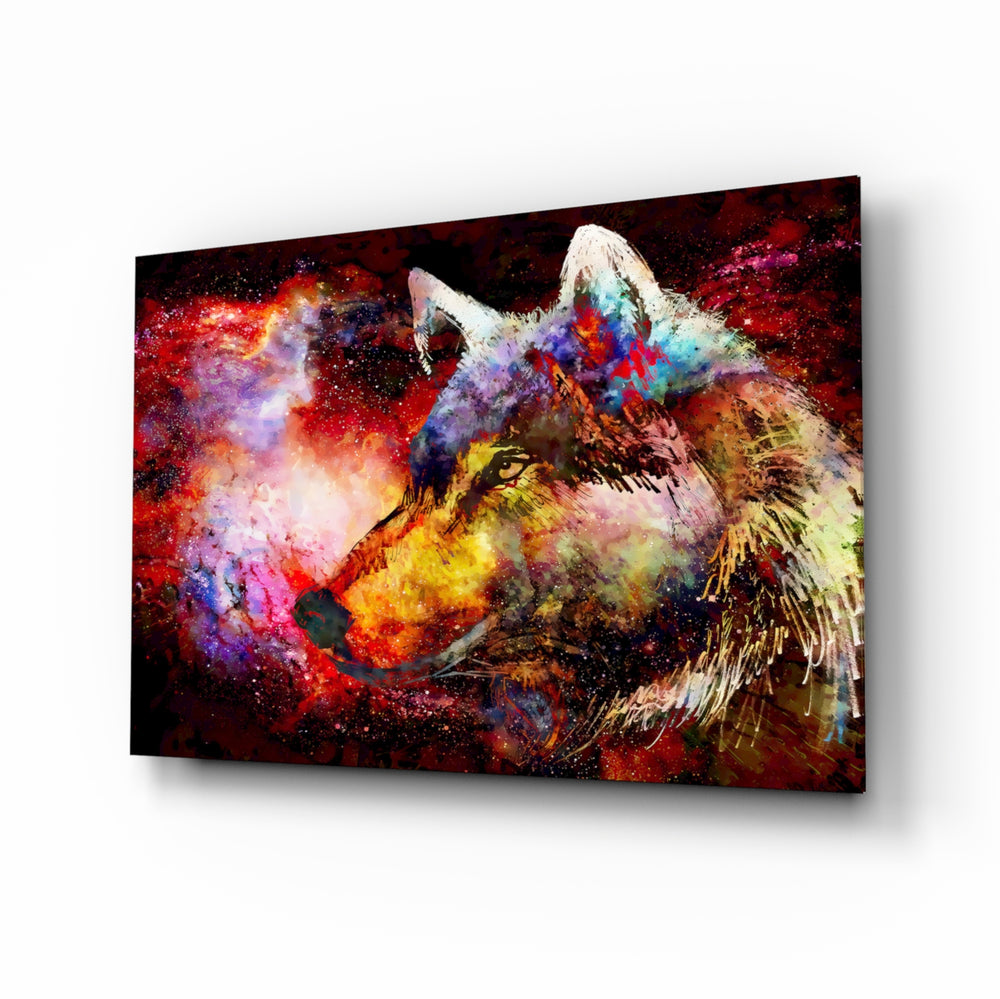 Nebula-splash panel bringing mystical drama to a contemporary living space