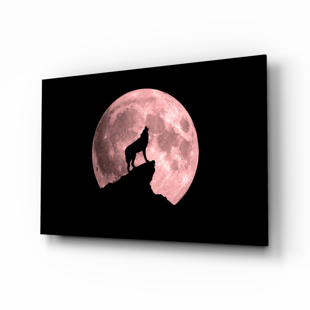 Lunar-silhouette panel bringing mystical drama to a contemporary living space