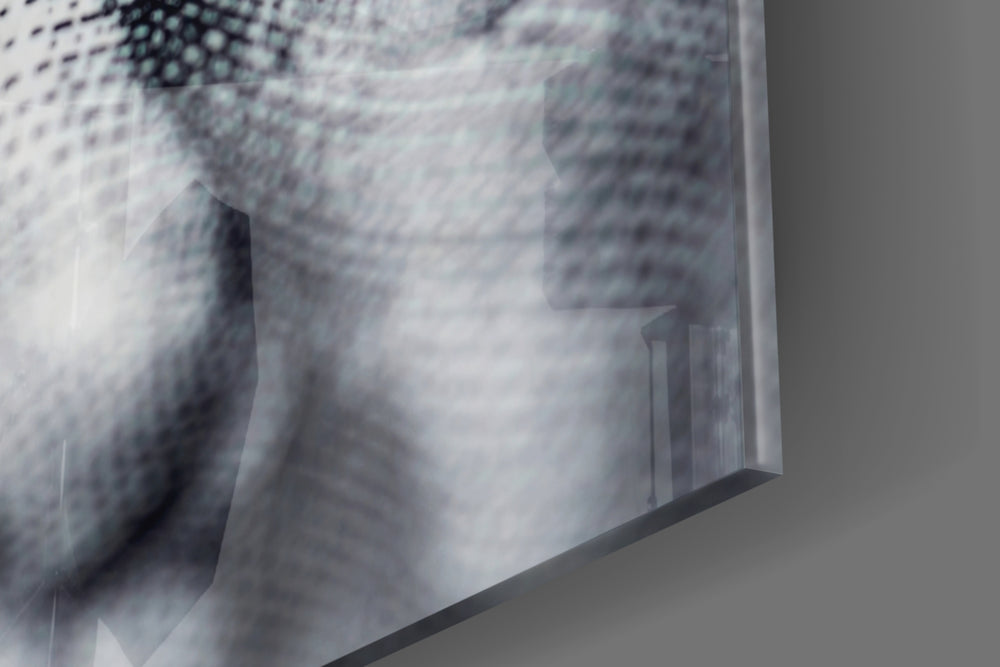 Franklin panel catching gallery light to reveal its tactile line