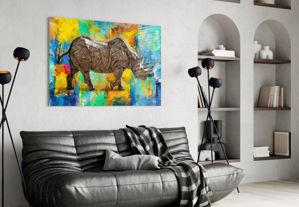 Color Splash Rhino panel adding vivacious mood to a creative office