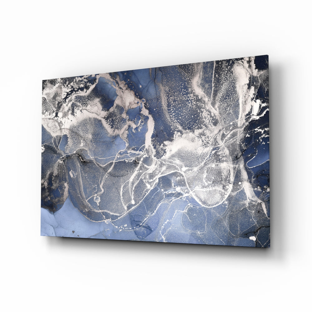 Alcohol-ink panel bringing sophisticated drama to a contemporary living space