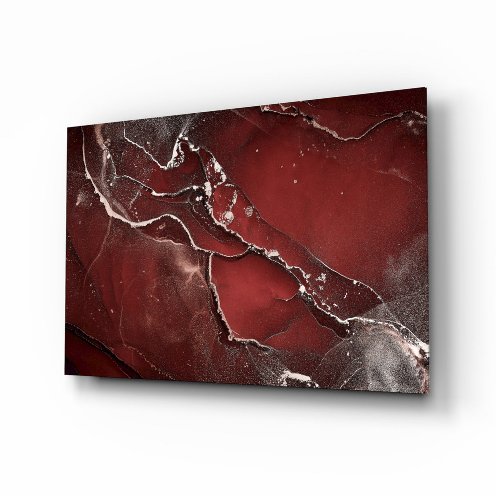 Alcohol-ink panel bringing romantic drama to a contemporary living space