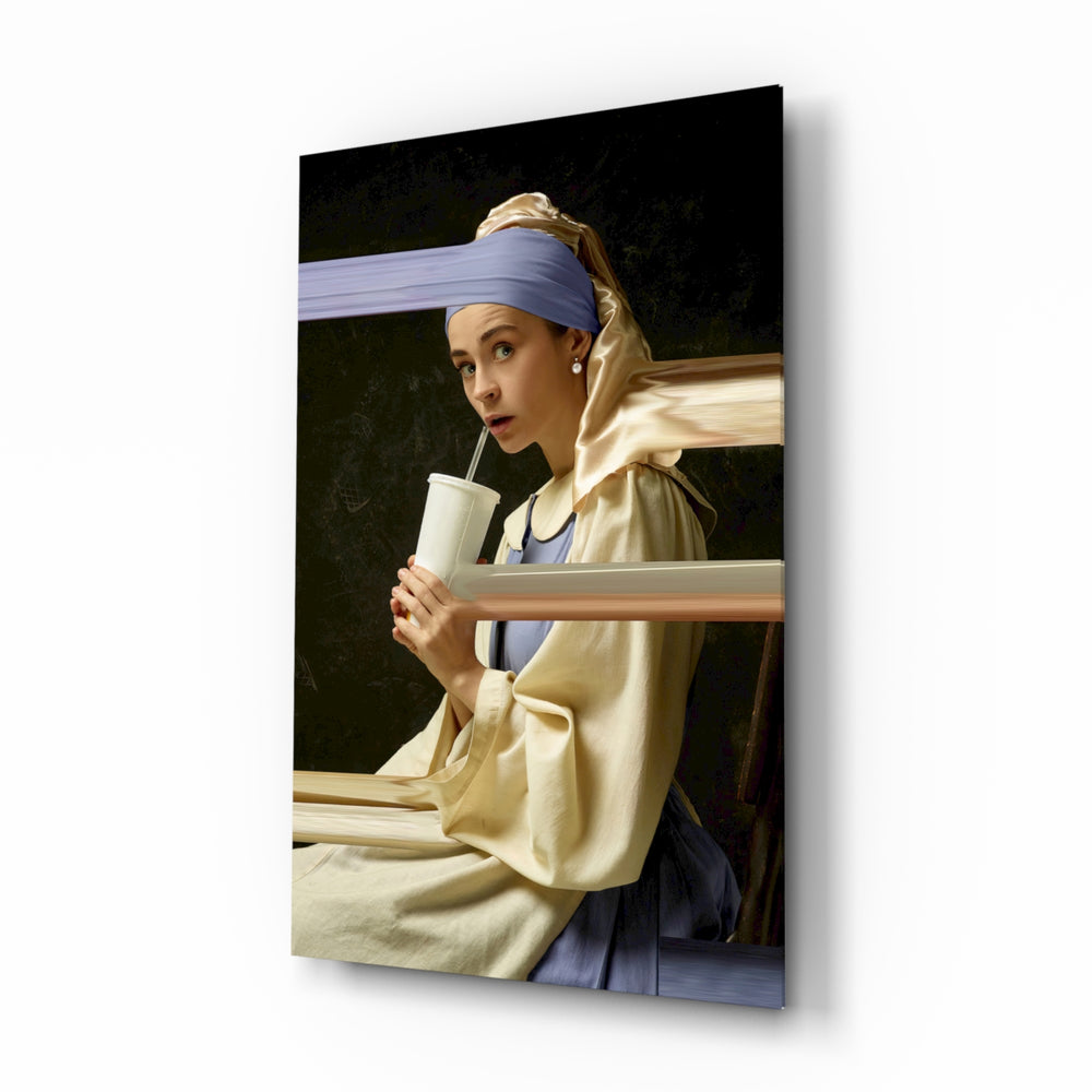 Baroque-pastiche panel bringing witty drama to a contemporary living space