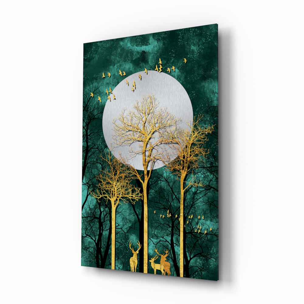 Asian-modern panel bringing luxe drama to a contemporary living space