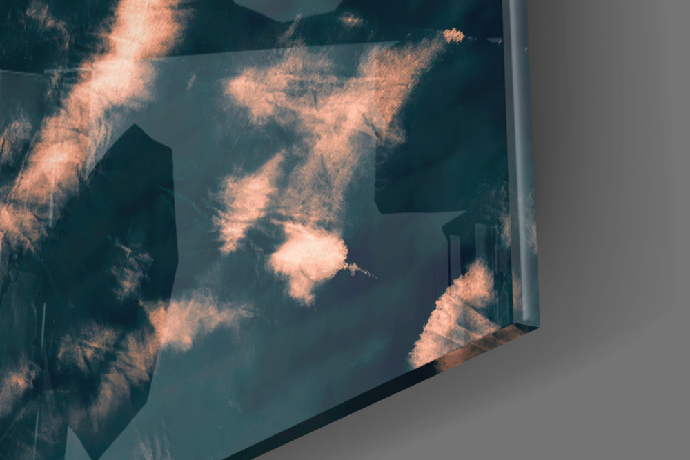Coral Bloom panel catching low light to reveal its tactile drift