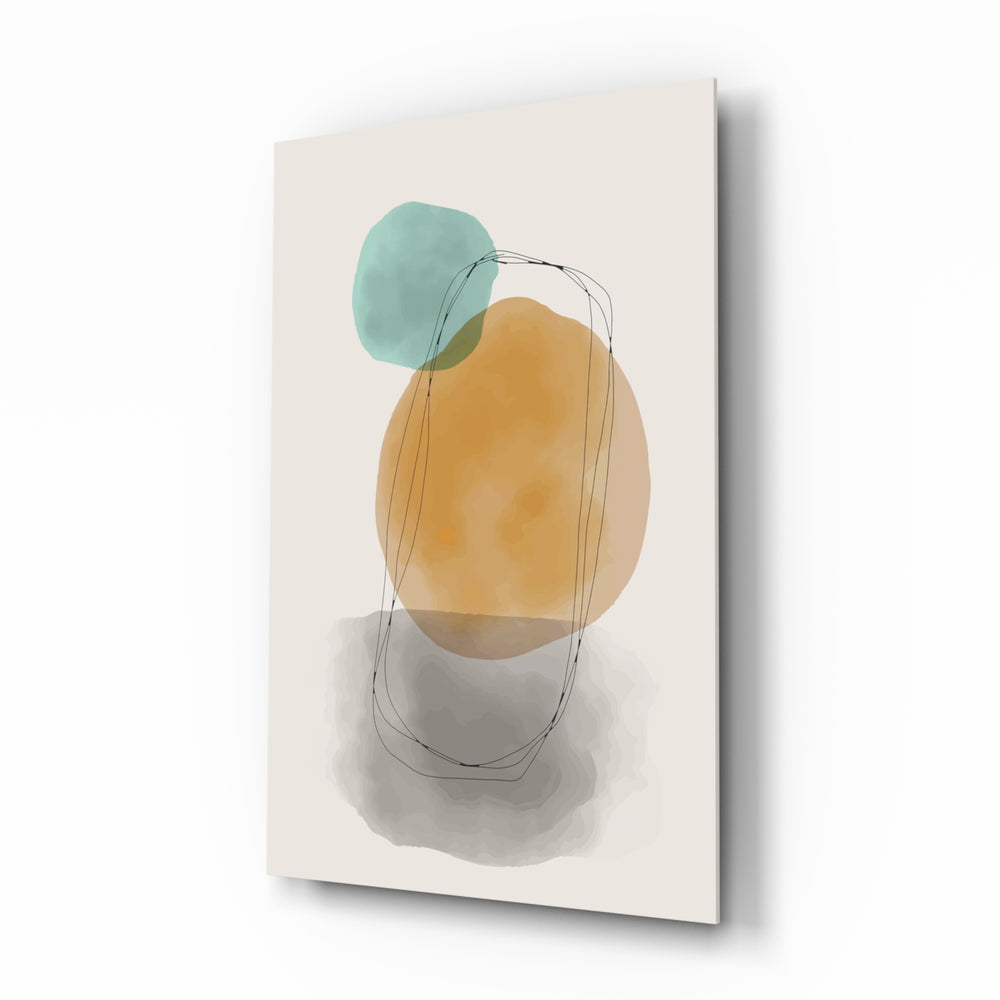 Soft-modern panel bringing soft drama to a contemporary living space