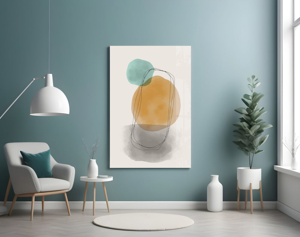 Sun And Moon panel adding serene mood to a bedroom