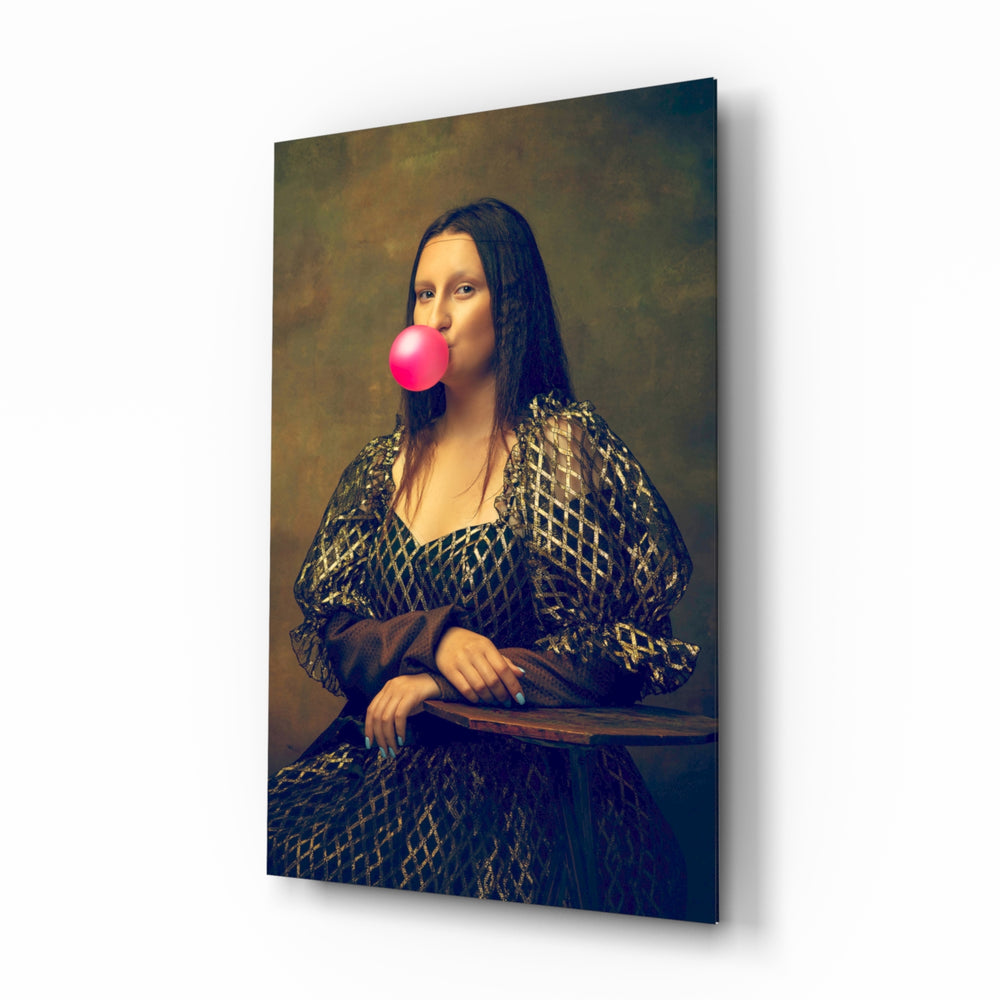Pop-pastiche panel bringing witty drama to a contemporary living space