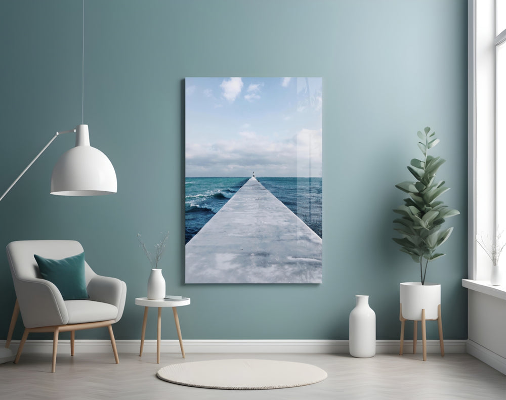 Pier Horizon panel adding calming mood to a meditation corner