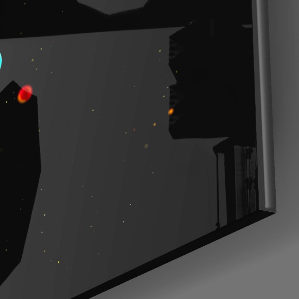 Liquid Stack panel catching low light to reveal its tactile gloss