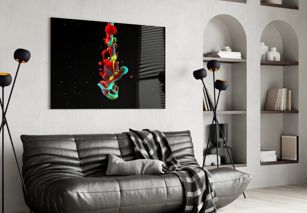 Liquid Stack panel adding cosmic mood to a teen room