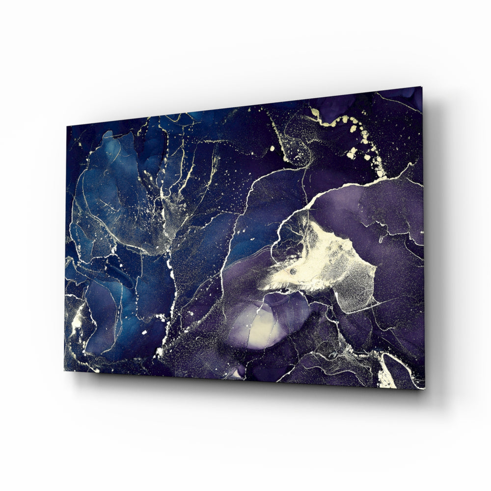 Alcohol-ink panel bringing sophisticated drama to a contemporary living space