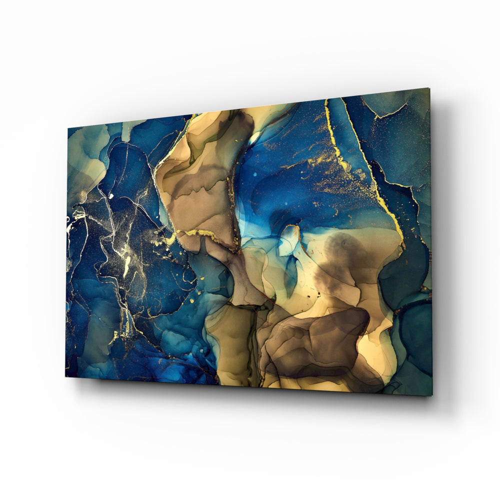 Jewel-luxe panel bringing editorial drama to a contemporary entryway