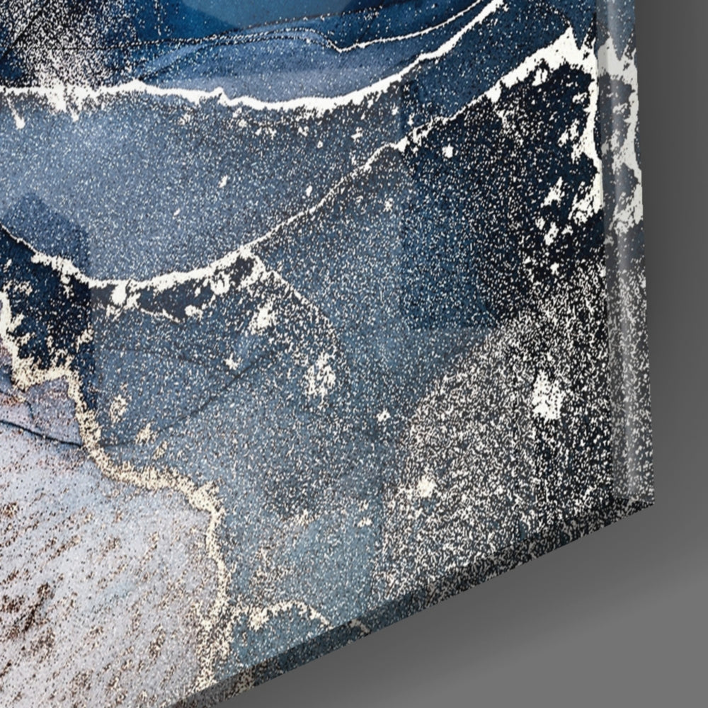 Sapphire Stone panel catching window light to reveal its tactile bloom