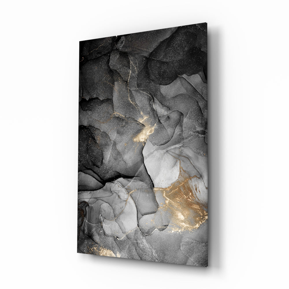 Luxe-modern panel bringing editorial drama to a contemporary living space