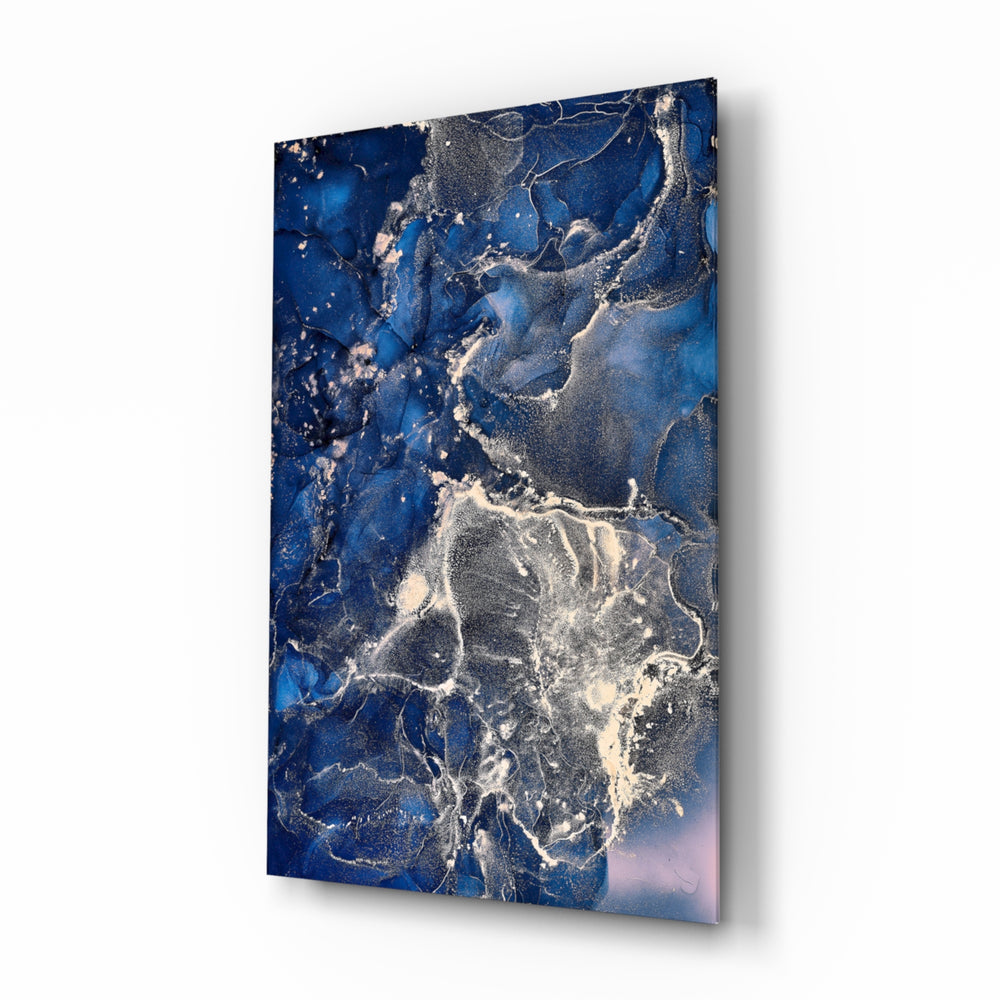 Regal-modern panel bringing editorial drama to a contemporary living space