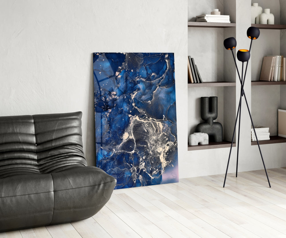 Royal Cliff glass print enhancing a hallway with cinematic drama