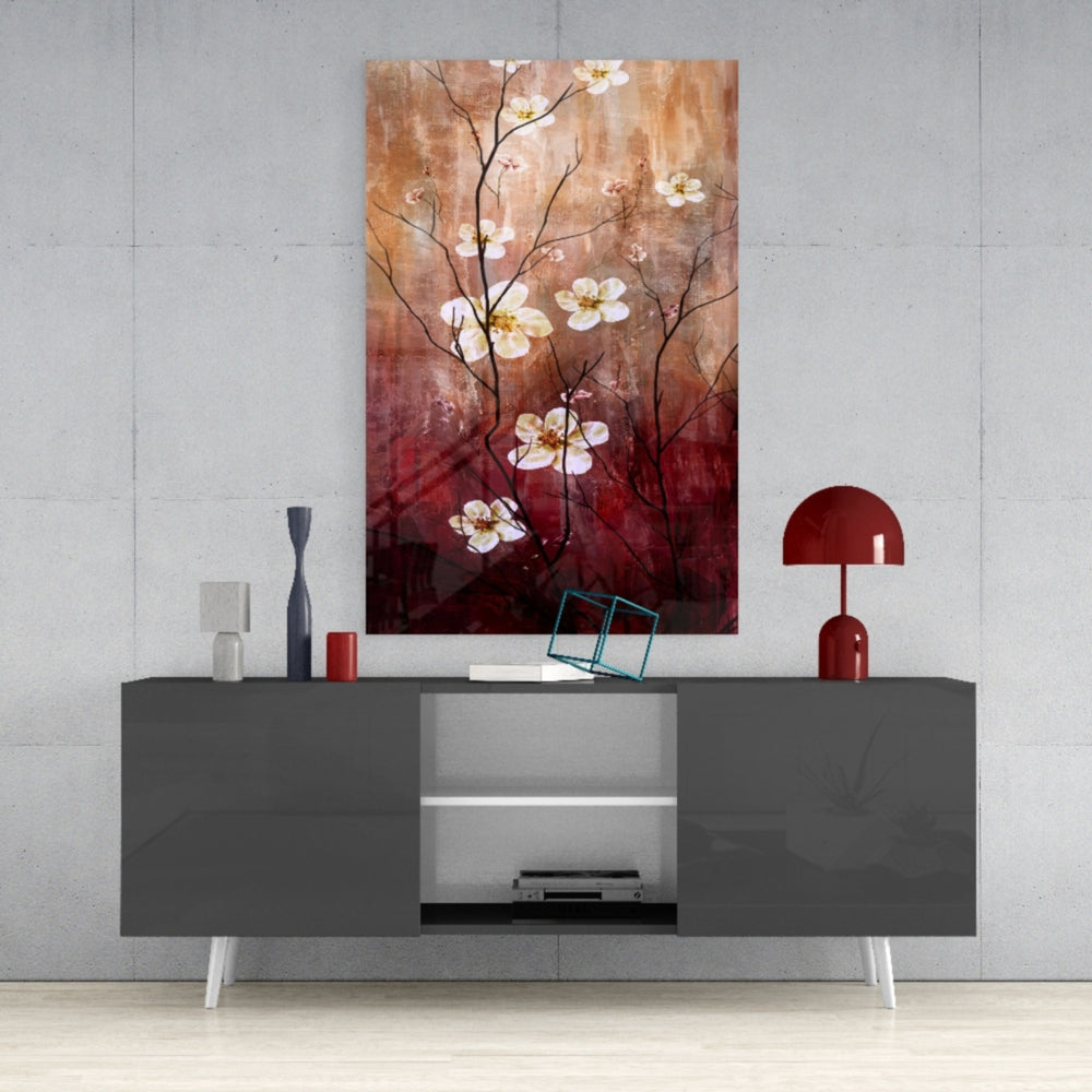 Daisies Glass Wall Art.