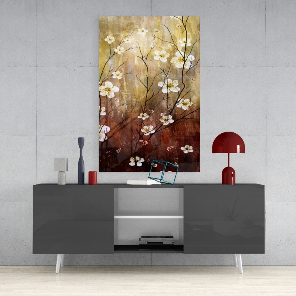 Daisies Glass Wall Art.