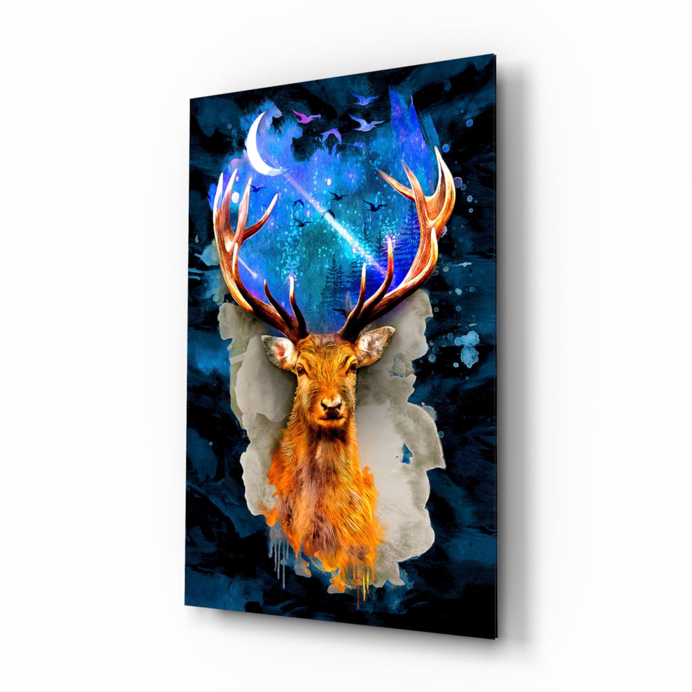 Mythic-wildlife panel bringing fantasy drama to a contemporary study