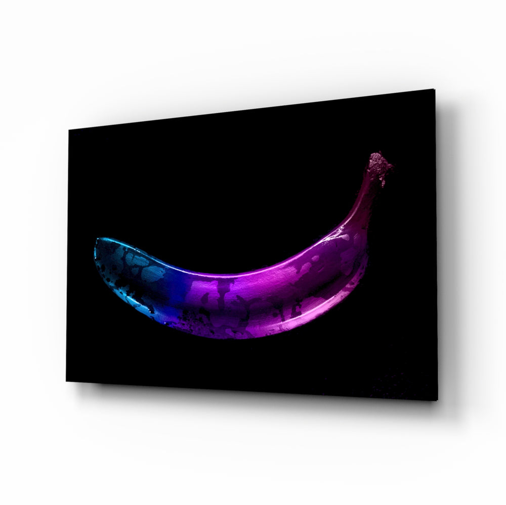 Pop-neon panel bringing playful drama to a contemporary lounge