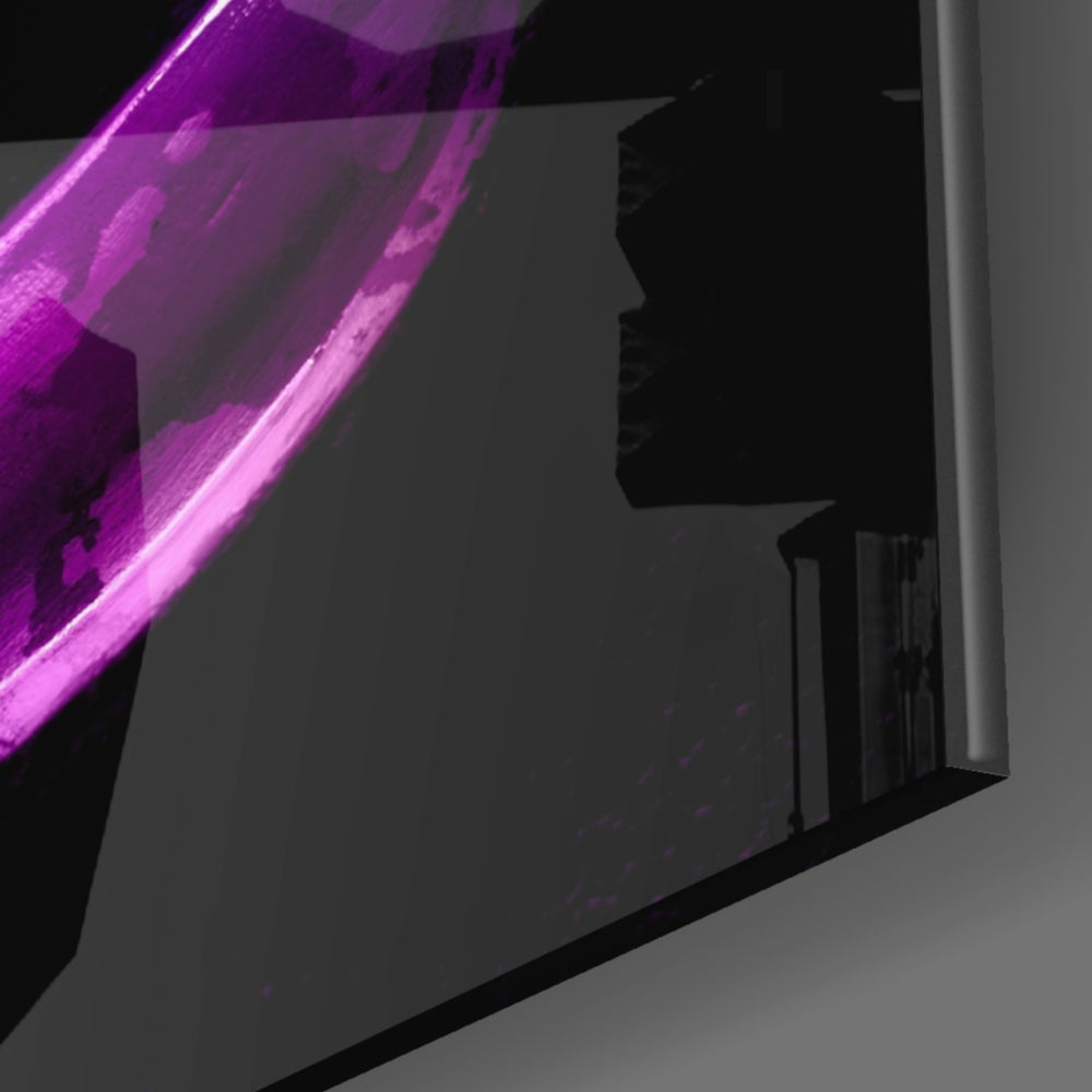 Neon Banana panel catching low light to reveal its tactile sheen