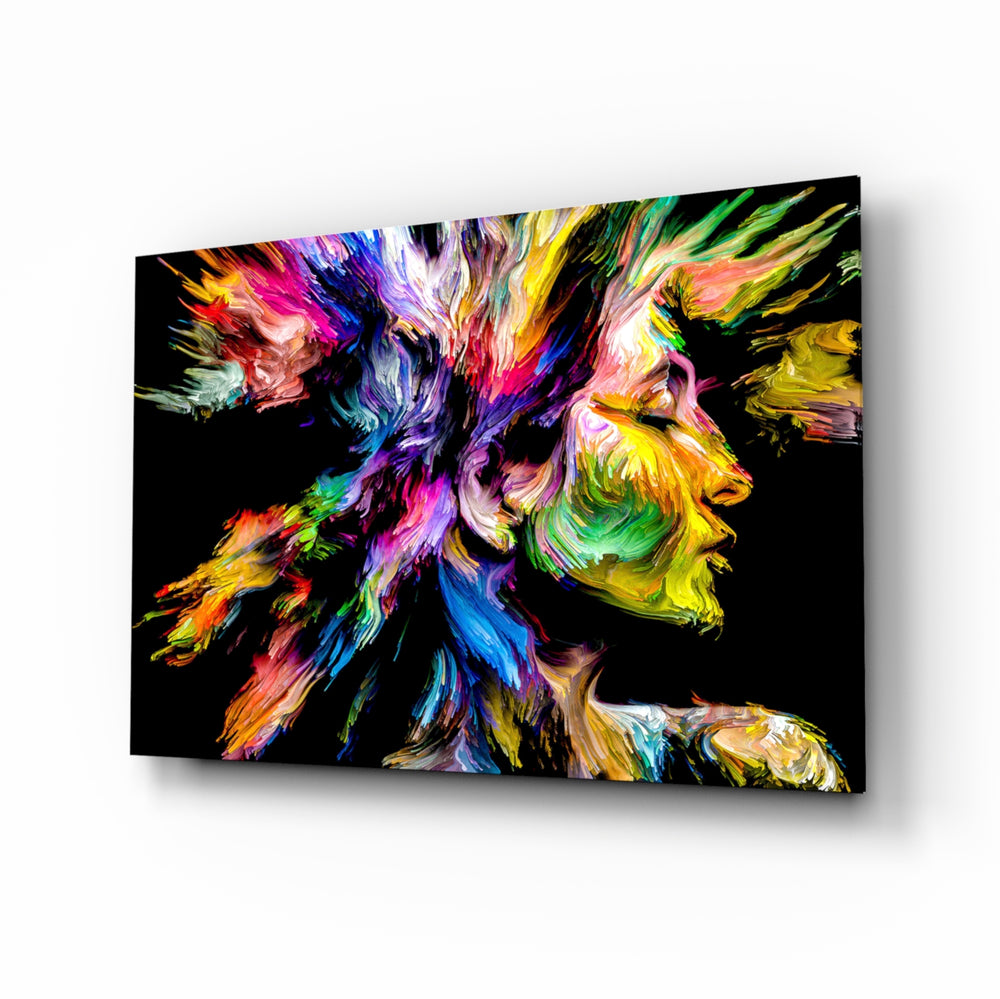 Expressionist-pair panel bringing romantic drama to a contemporary living space