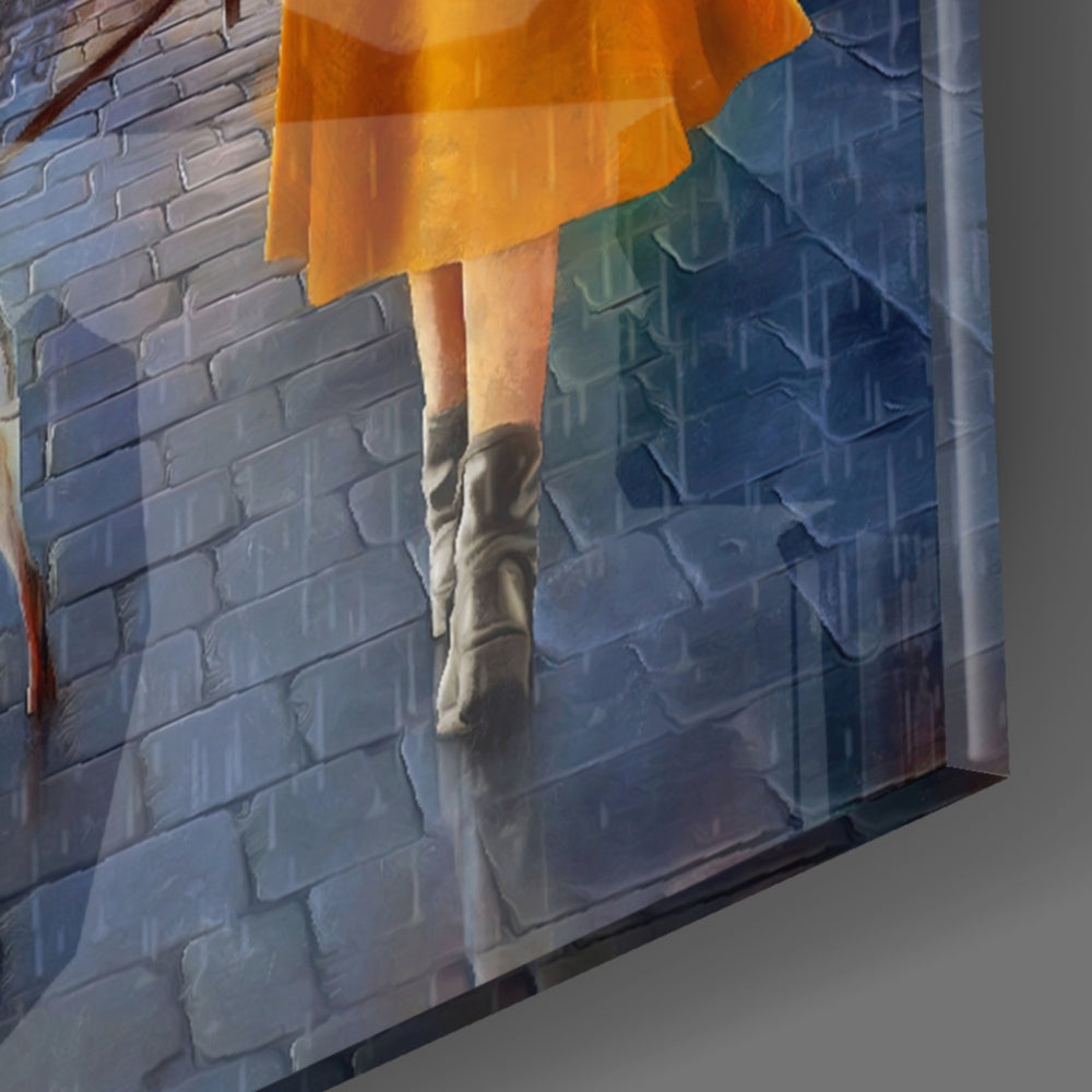 Paris Stroll panel catching window light to reveal its painterly ridge