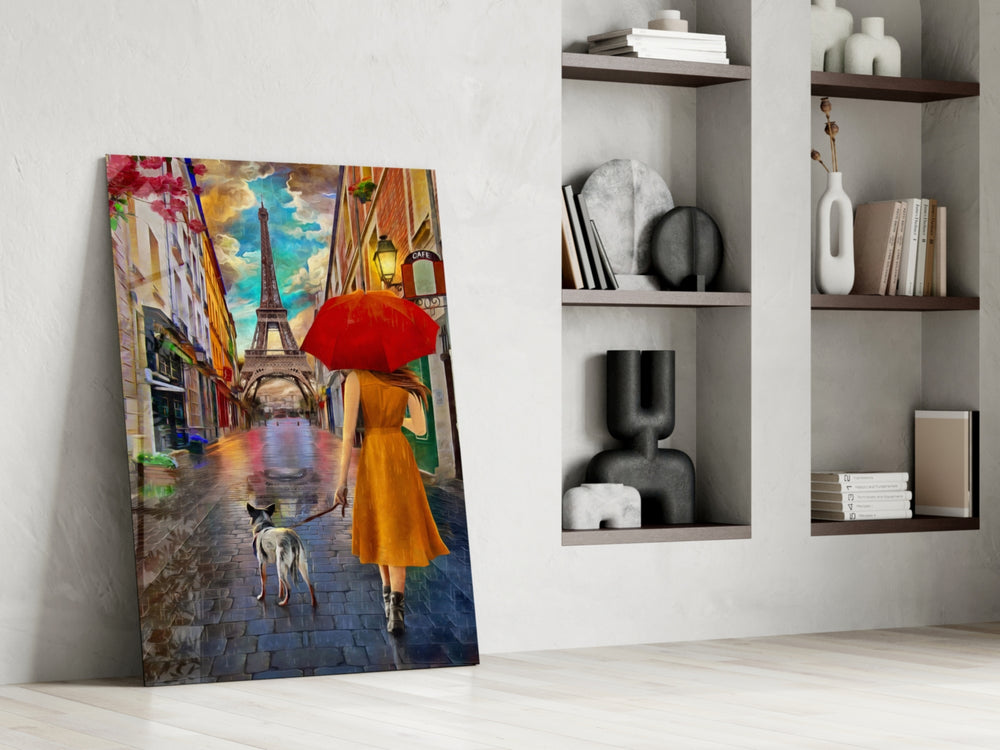 Paris Stroll artwork anchoring a wall with romantic traveler palette