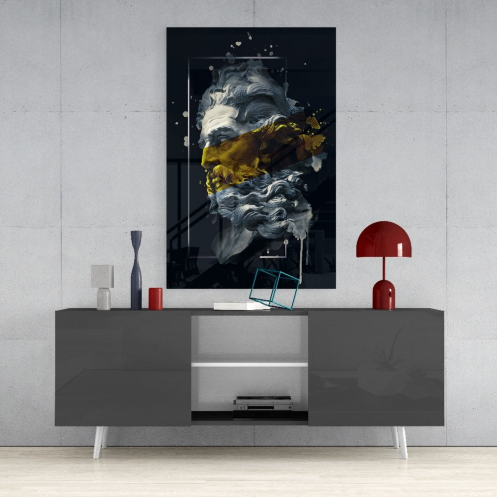 Poseidon Glass Wall Art.