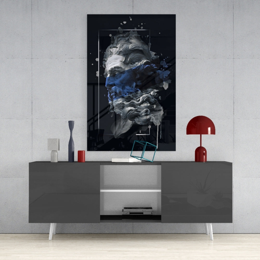 Poseidon Glass Wall Art.