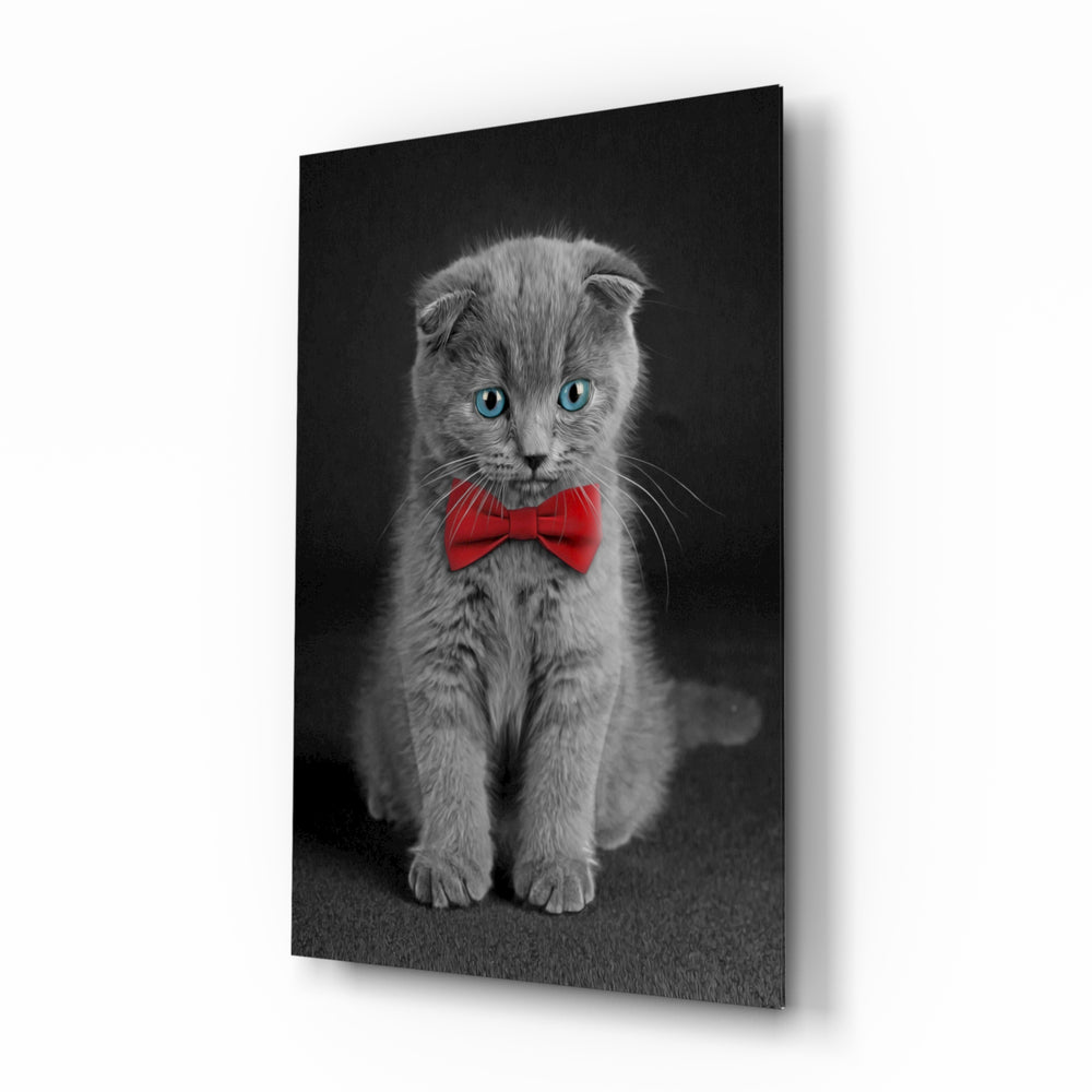 Selective-portrait panel bringing charming drama to a contemporary living space