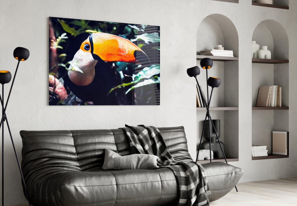 Toco Toucan panel adding cheerful mood to a kids room