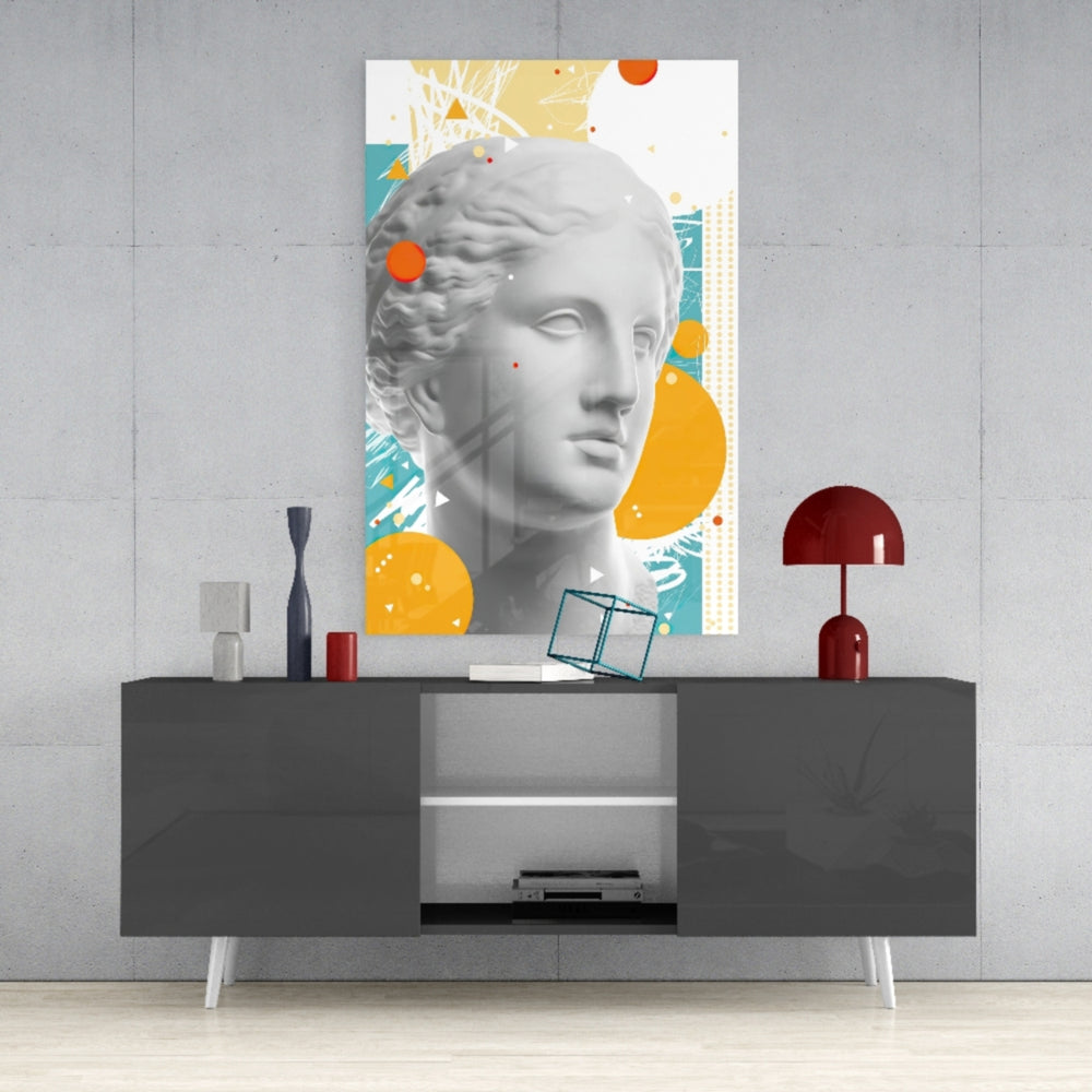 Sculpture Glass Wall Art.