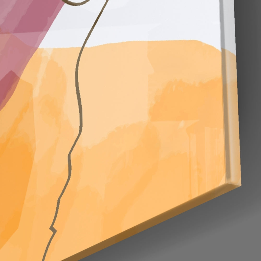 Mauve Stack panel catching window light to reveal its tactile loop